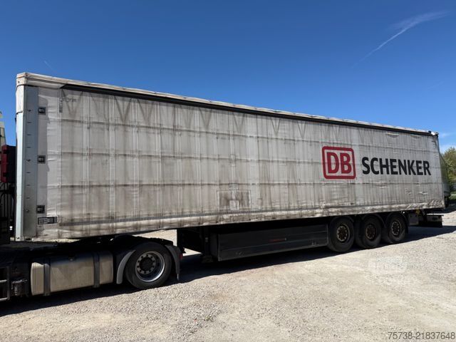 Öppen semitrailer med kapell SCHWARZMÜLLER S1/Pritsche+Schiebeplane+Edscha/Luft-Lift