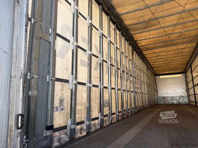 Öppen semitrailer med kapell SCHWARZMÜLLER S1/Pritsche+Schiebeplane+Edscha/Luft-Lift