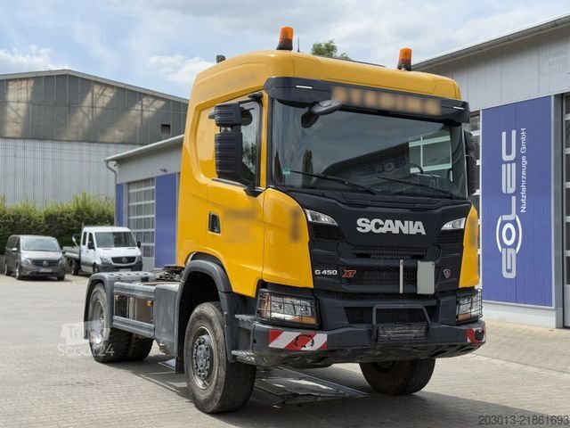 Tracteur routier standard SCANIA G450 XT 4x4 Euro 6 SZM Kipphydraulik Blatt / Luf