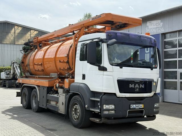 Vakumska cisterna MAN TGS 33.440 6x4 BB/BBS Kanalreiniger Kombi MÜLLER