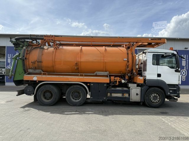 Vakumska cisterna MAN TGS 33.440 6x4 BB/BBS Kanalreiniger Kombi MÜLLER