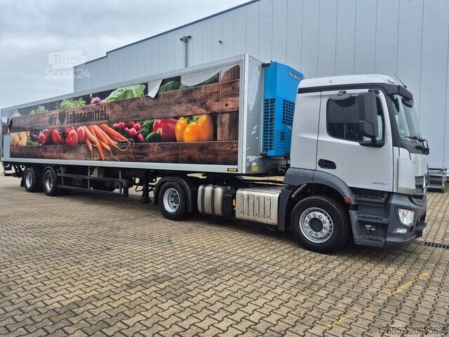 Fourgon isotherme frigorifique Mercedes-Benz Antos 1840 LLS + 2-Achs Kühlauflieger Rohr