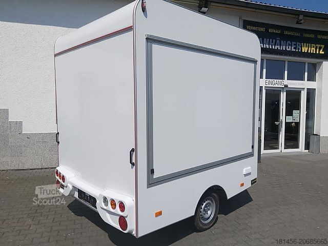 Verkoopaanhanger trailershop 250x200x230cm retro style für DIY Ausbau verfügbar