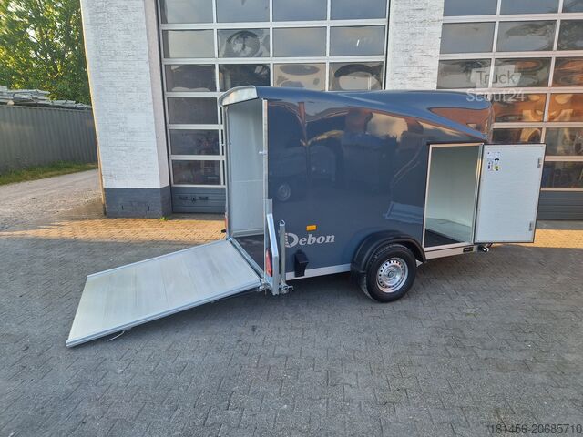 Arklių priekaba Cheval Liberté Debon Polycargo 1300 eisengrau Seitentür direk