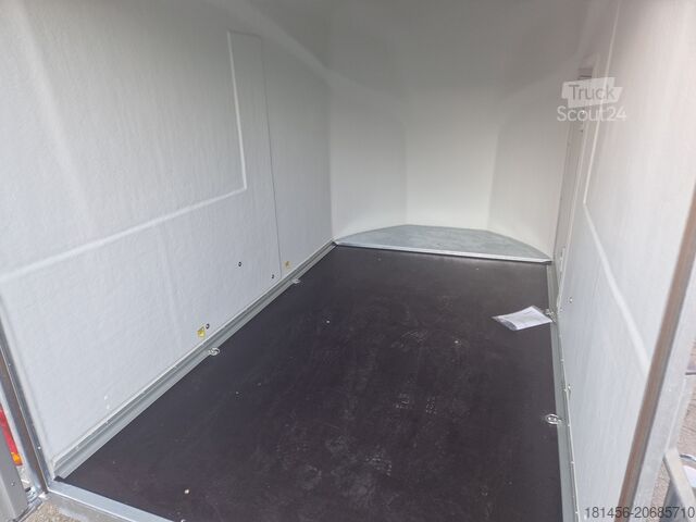 Arklių priekaba Cheval Liberté Debon Polycargo 1300 eisengrau Seitentür direk