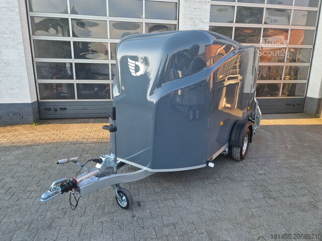 Arklių priekaba Cheval Liberté Debon Polycargo 1300 eisengrau Seitentür direk