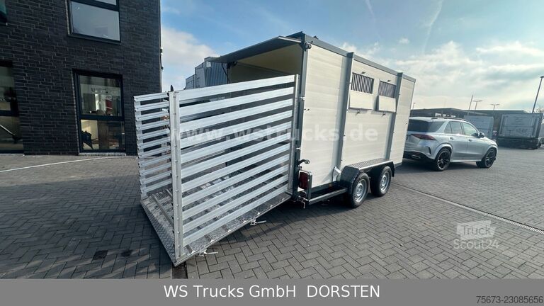 Remolque de transporte de caballos WST Edition Schlacht mit Seilwinde Viehanhänger
