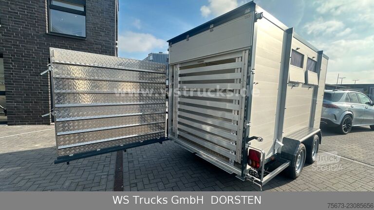 Remolque de transporte de caballos WST Edition Schlacht mit Seilwinde Viehanhänger