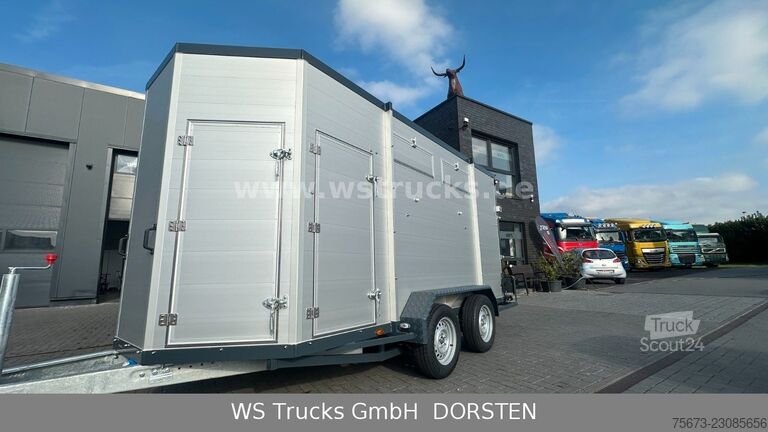Remolque de transporte de caballos WST Edition Schlacht mit Seilwinde Viehanhänger