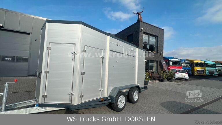 Remolque de transporte de caballos WST Edition Schlacht mit Seilwinde Viehanhänger