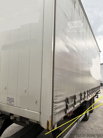 Wechselbrücke mit Pritsche & Plane Krone Jumbo 7,82m 3m hoch Hubdach + Edscha