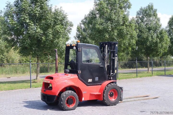 Gaffeltruck til alle typer terræn Hangcha CPCD30 - XW43C-RT4 | 4X4 | TRIPLEX | SIDESHIFT ...