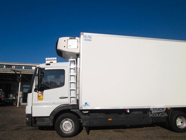 Soğutuculu kamyon MERCEDES-BENZ Atego 1018*2xCarrier Kühlkoffer 5.95m*Euro5*LBW*