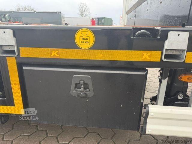 Dieplader oplegger KÄSSBOHRER SLAR3 Tele Tiefbett Radmulden metallisiert