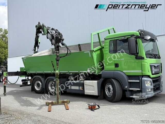Camión volquete MAN TGS 26.460 FL 6x2 Kipper+Kran+Funk