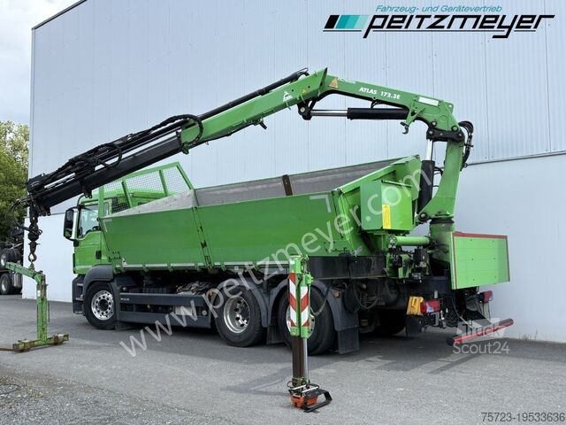 Camión volquete MAN TGS 26.460 FL 6x2 Kipper+Kran+Funk