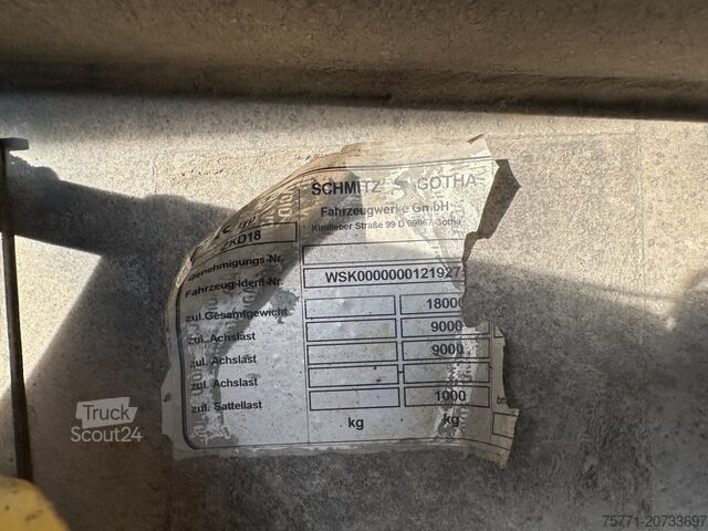 Самосвал Schmitz Cargobull GOTHA ZKD 18 PRZYCZEPA TANDEMOWA WYWROTKA