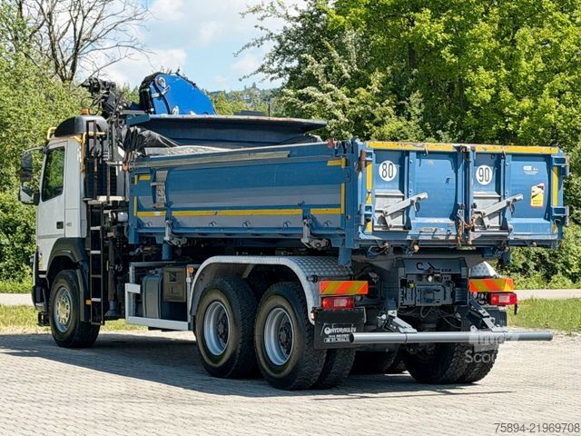 Lastebilmontert kran VOLVO FMX 410 Kipper 4,90m *PM 18.5 TP/FUNK *6x4