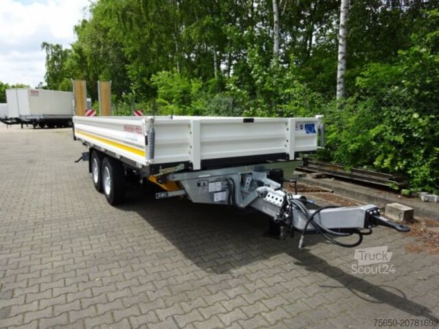 Remorque à benne basculante Möslein TTD 11 Weiß  neuer Tandem 3- Seitenkipper Tieflader-- Neufahrzeug --