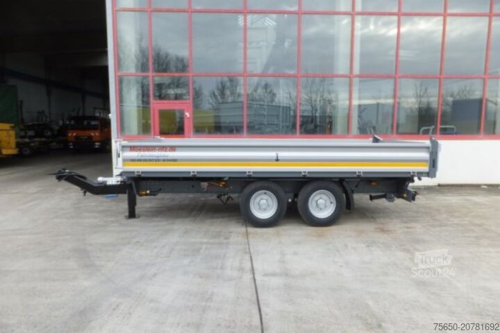 Remorque à benne basculante Möslein TTD 11 Weiß  neuer Tandem 3- Seitenkipper Tieflader-- Neufahrzeug --