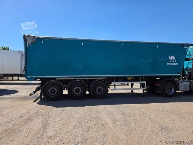 Kippers oplegger WIELTON 50 cbm Getreidemulde, Pendelklappe,Kornschieber