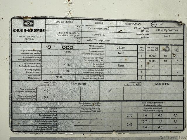 Billenős Kempf THKD 18 TANDEM PRZYCZEPA WYWROTKA