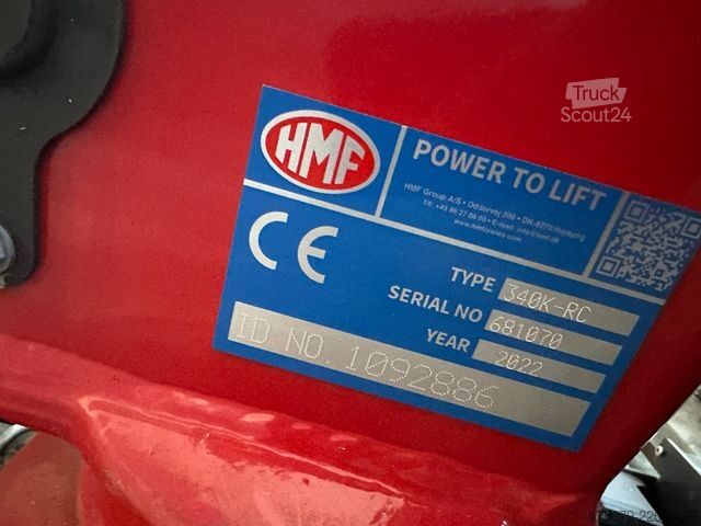 Specialios paskirties sunkvežimis  HMF KRAN 340K-RC / 3 x Ausschub / Funk **NEU**