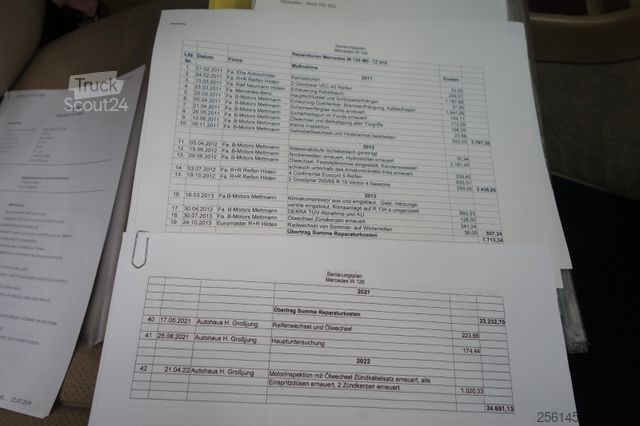 Fourgon MERCEDES-BENZ SEL 500 W126 Schiebdach Leder Langversion TüvNeu