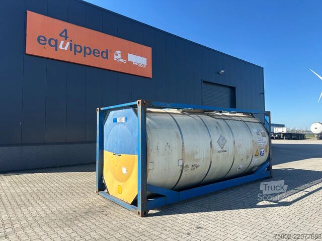 Conteneur-citerne CIMC 20FT ISO 25.01L / UN T11 / 5Y+CSC-TEST: 05/2027