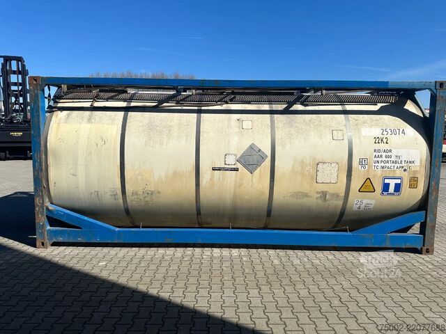Conteneur-citerne CIMC 20FT ISO 25.01L / UN T11 / 5Y+CSC-TEST: 05/2027