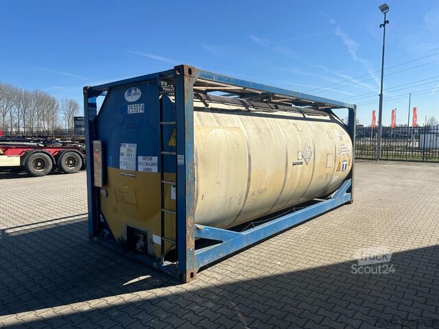 Conteneur-citerne CIMC 20FT ISO 25.01L / UN T11 / 5Y+CSC-TEST: 05/2027