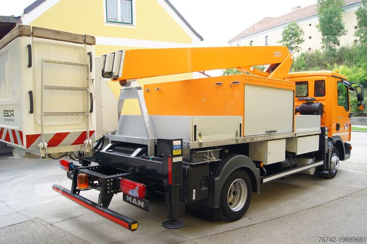 Truck with aerial work platform MAN TGL 8.150/TÜV/ESDA 21,5m Hubarbeitsbühne