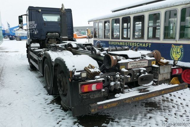 Camión portacontenedores de gancho MERCEDES-BENZ 2540 Arocs 6x2, Meiller RK 20.67, Lenk-Lift, AC