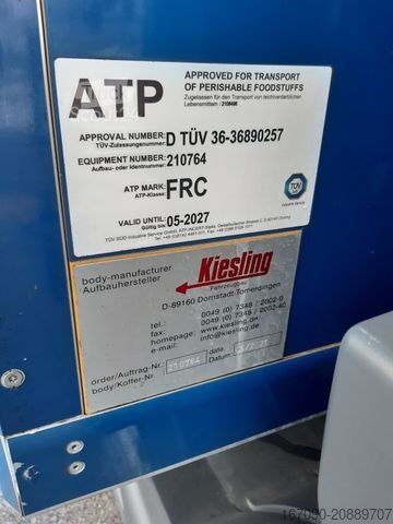 Camion refrigerato MERCEDES-BENZ Atego 1223LNR Kiesling Thermoking T600R LBW Bär