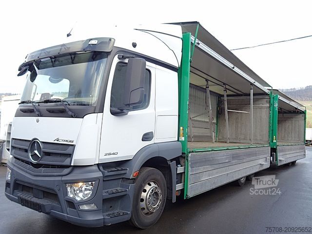 Camião de bebidas MERCEDES-BENZ 2540 Actros*kpl. Zug*Schwenkwand*38 Pal.*2x LBW