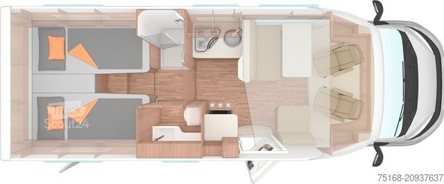 Teilintegriertes Wohnmobil WEINSBERG CaraSuite 700 ME Ehemaliger Mietwagen