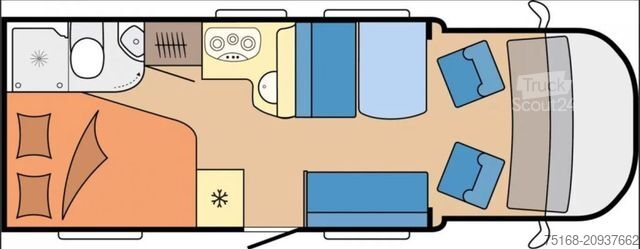 Halvintegrerad husbil HOBBY Optima ONTOUR T65 FL IC LINE