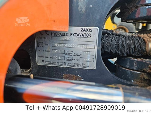 Mini-escavadora HITACHI ZX 19 - 5A CR ZAXiS