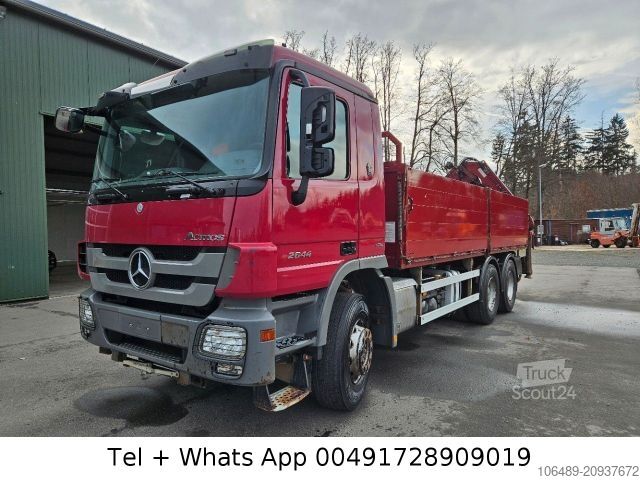 Γερανός τοποθετημένος σε φορτηγό MERCEDES-BENZ 2644 6x4 Kran Terex 165.2 Funk
