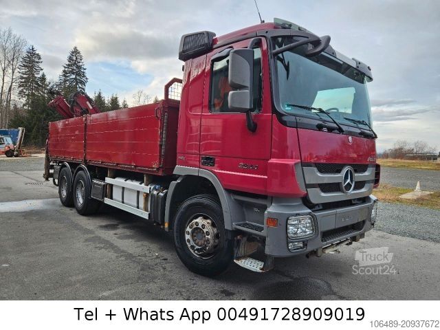 Γερανός τοποθετημένος σε φορτηγό MERCEDES-BENZ 2644 6x4 Kran Terex 165.2 Funk