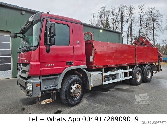 Γερανός τοποθετημένος σε φορτηγό MERCEDES-BENZ 2644 6x4 Kran Terex 165.2 Funk