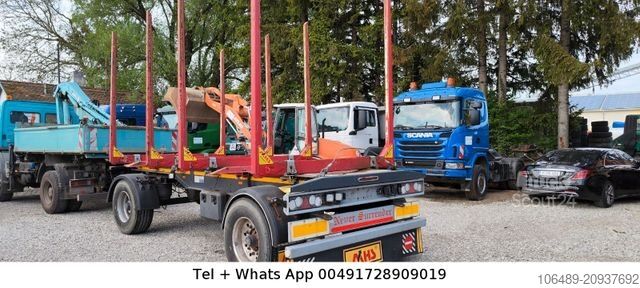 Baļķvedēja piekabe  MHS  P020  KL18     *TOP ZUSTAND*