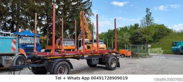 Baļķvedēja piekabe  MHS  P020  KL18     *TOP ZUSTAND*