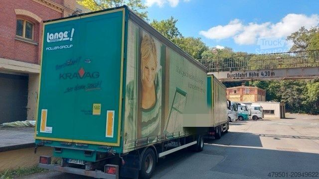 Flaklastbil med kapell MERCEDES-BENZ Actros  1842, Retarder, Komplett Zug*