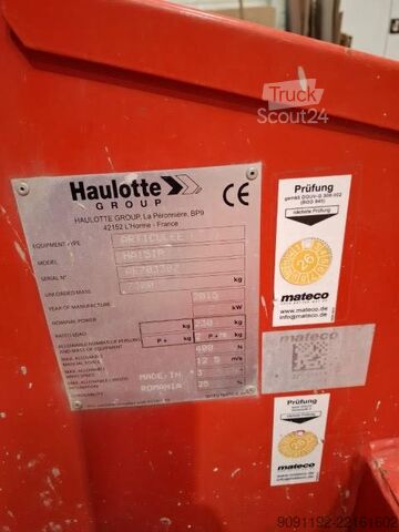 Ledad teleskopisk arbetsplattform Haulotte HA15 IP