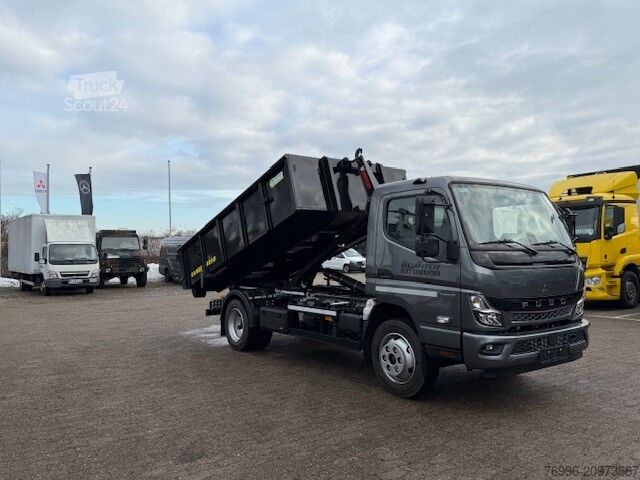Camion benne à bras amovible Mitsubishi FUSO FUSO eCanter 9C18 mit Hakengerät (HIAB)  DAB+AUT