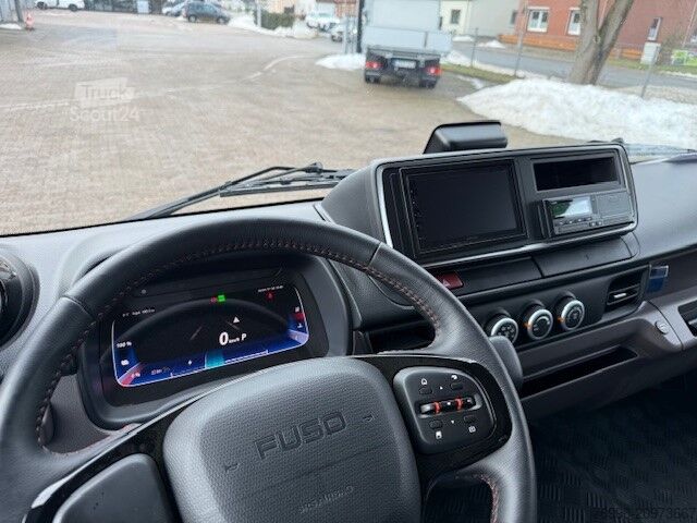 Camion benne à bras amovible Mitsubishi FUSO FUSO eCanter 9C18 mit Hakengerät (HIAB)  DAB+AUT