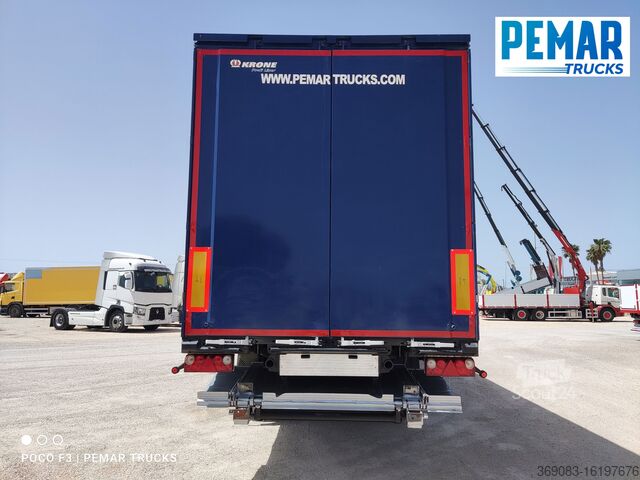 Open semi-trailer with tarpaulin Krone SD TAUTLINER PLATAFORMA ELEVADORA