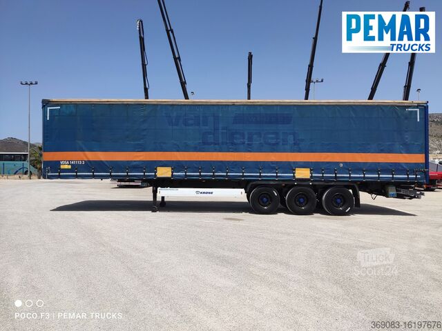 Open semi-trailer with tarpaulin Krone SD TAUTLINER PLATAFORMA ELEVADORA