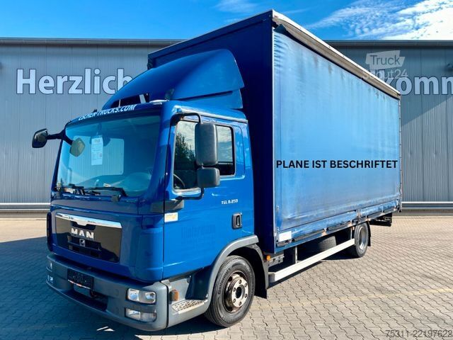 Transporter mit Pritsche & Plane MAN TGL 8.250 BL I Edscha*Klima*2xAHK*Automatik*